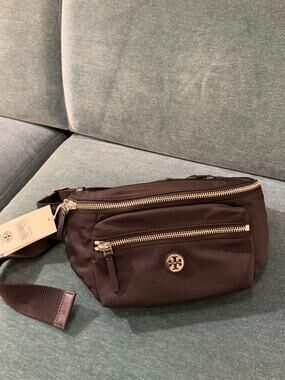 Tory Burch Black Nylon Belt Bag/bum bag